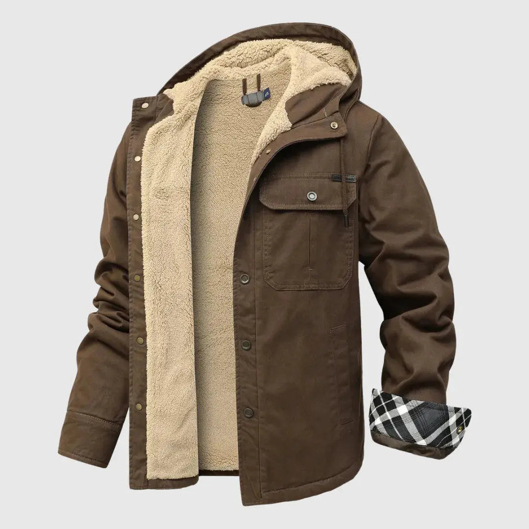 Men's Cozy Sherpa Fleece Jacket | Warm Coat