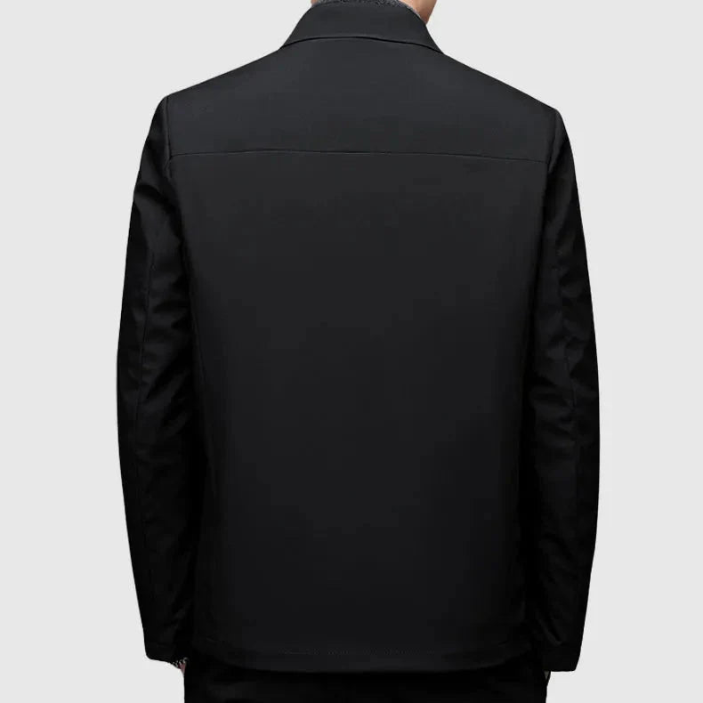 Men's Down Jacket with Turn-Down Collar | Warm Coat