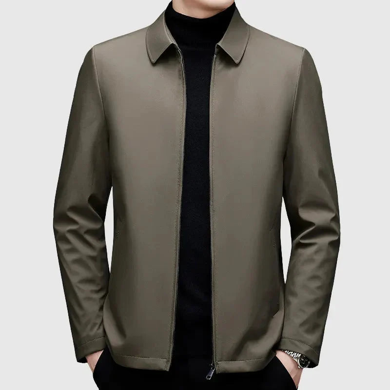 Men's Down Jacket with Turn-Down Collar | Warm Coat