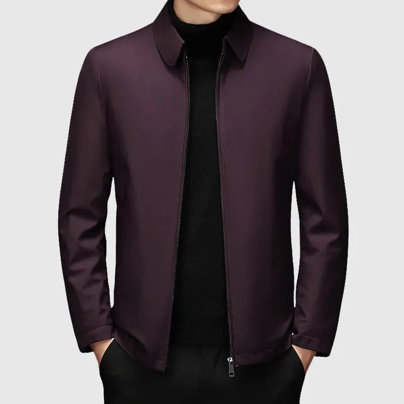 Men's Down Jacket with Turn-Down Collar | Warm Coat