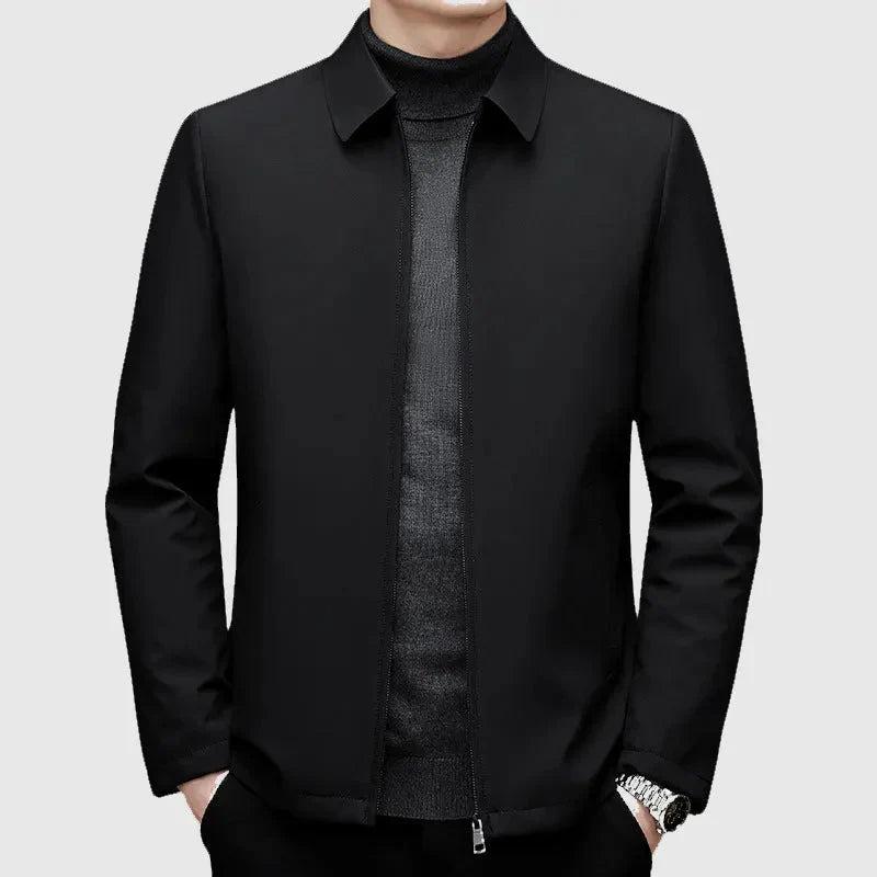 Men's Down Jacket with Turn-Down Collar | Warm Coat