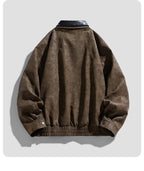 Brown jacket on a light gray background
