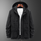 Men's Brynjar Hooded Jacket | Double Zip Utility Coat