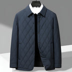 Men's Insulated Diamond Quilted Jacket | Warm Coat