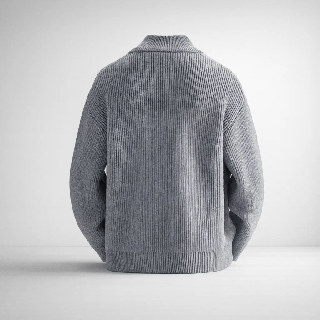 Men's Knit Jacket – Valmoro Lattini Style Cardigan Coat