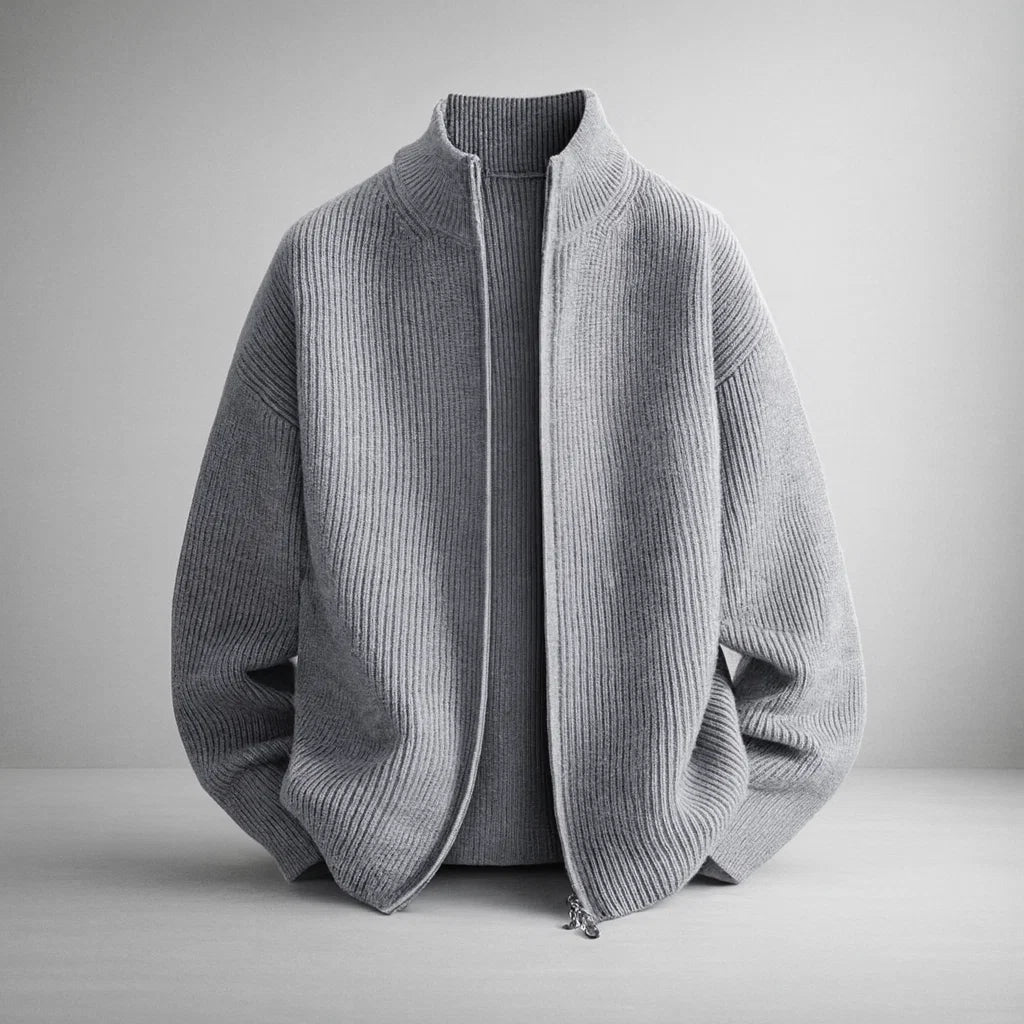 Men's Knit Jacket – Valmoro Lattini Style Cardigan Coat