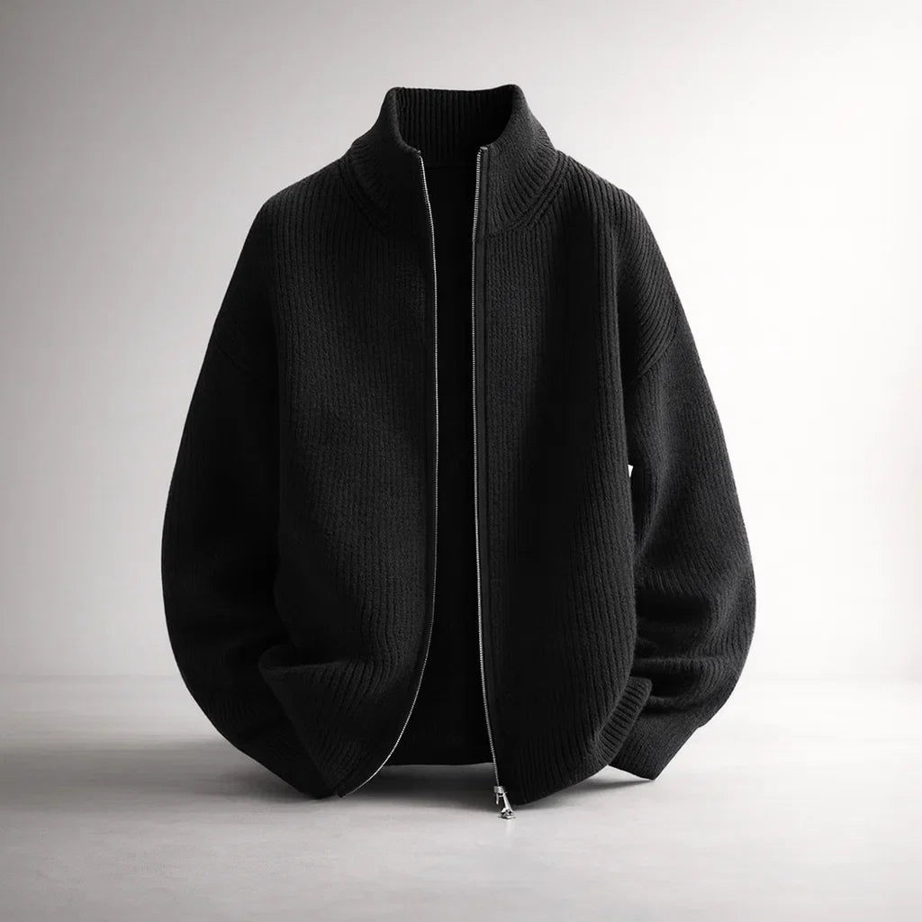 Men's Knit Jacket – Valmoro Lattini Style Cardigan Coat