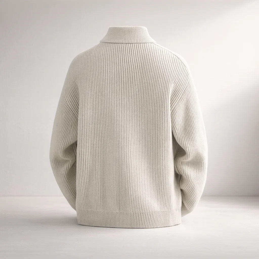 Men's Knit Jacket – Valmoro Lattini Style Cardigan Coat
