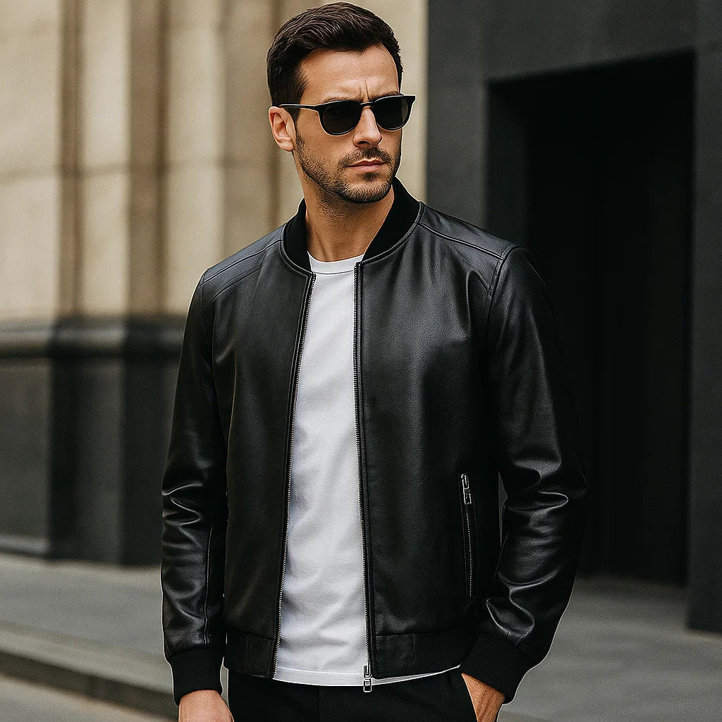 Men's Leather Jacket – Vero Forte Style | Coat