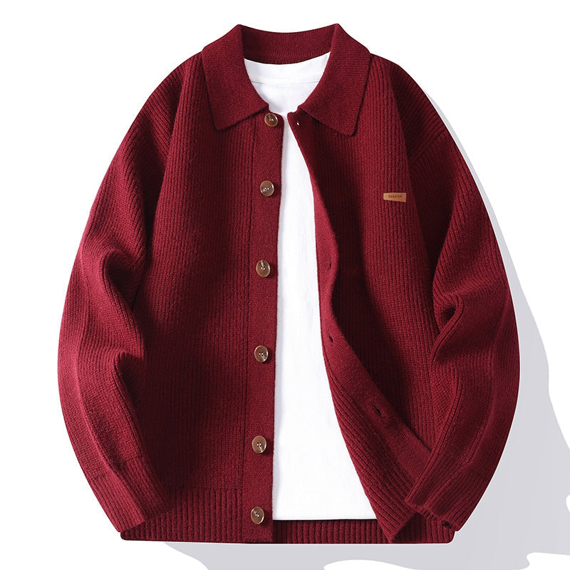 Men's Merino Wool Knit Fleece Jacket | Warm Outerwea