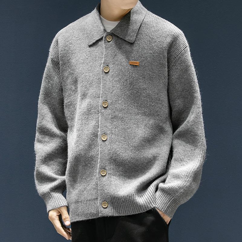 Men's Merino Wool Knit Fleece Jacket | Warm Outerwea