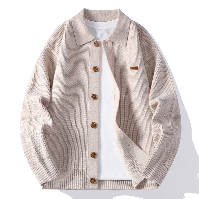 Men's Merino Wool Knit Fleece Jacket | Warm Outerwea