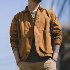 Meta Title  Men's Cotton Work Jacket | Multi-Pocket Utility Coat
