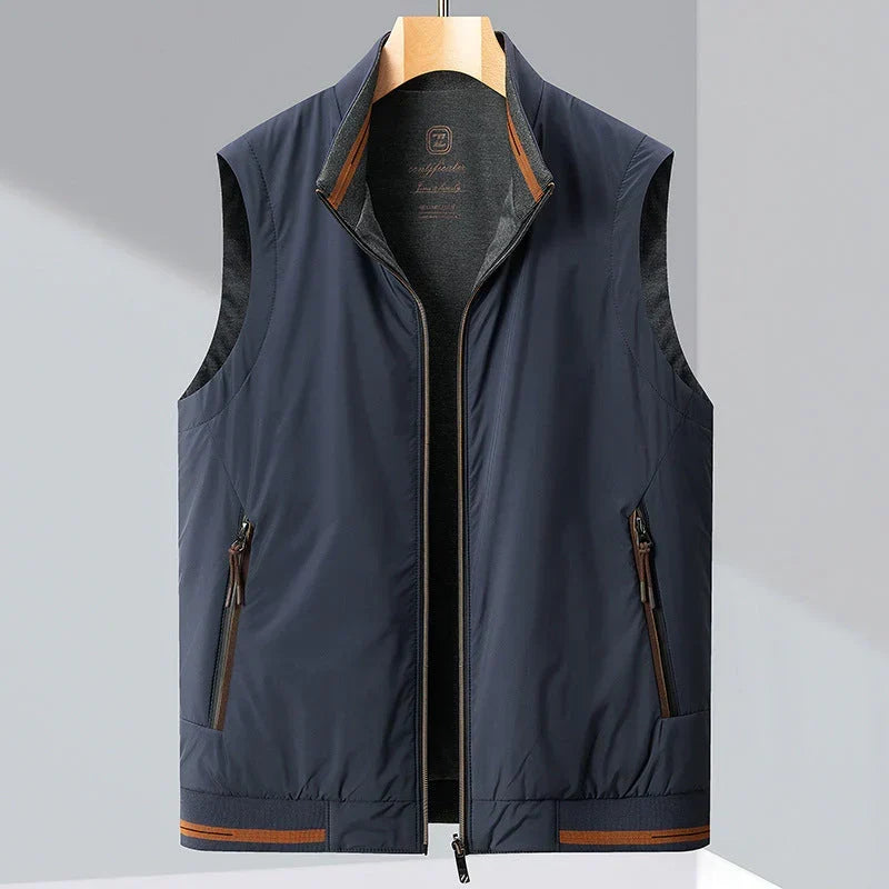 Men's Performance Quilted Vest - Water-Resistant Warm Vest
