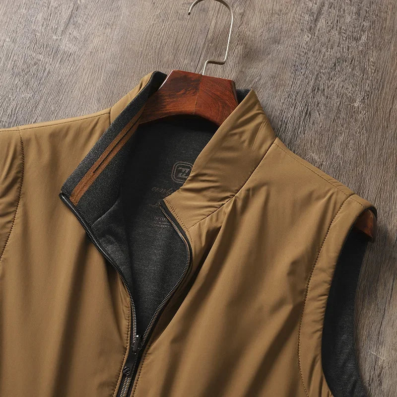 Men's Performance Quilted Vest - Water-Resistant Warm Vest