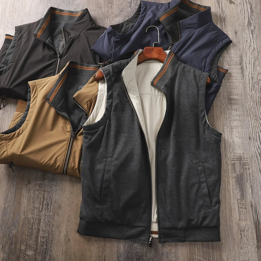 Men's Performance Quilted Vest - Water-Resistant Warm Vest