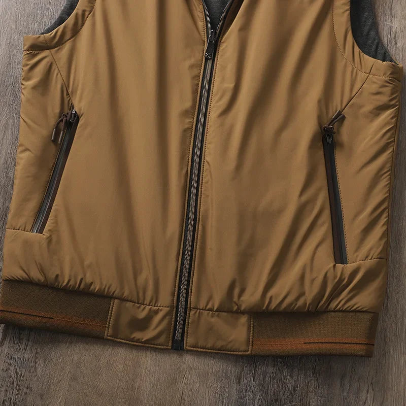 Men's Performance Quilted Vest - Water-Resistant Warm Vest