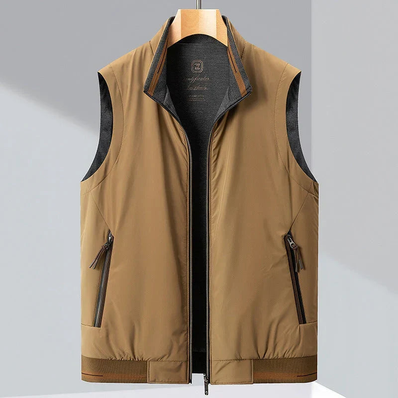Men's Performance Quilted Vest - Water-Resistant Warm Vest