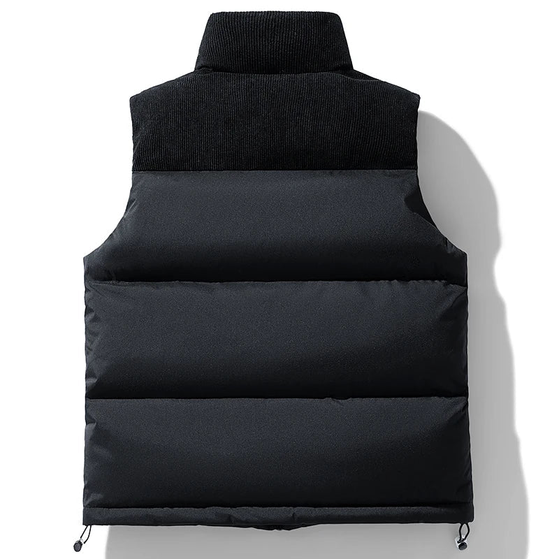 Men's Casual Stylish Warm Quilted Puffer Winter Layering Vest