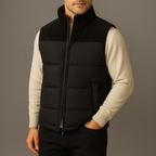 Men's Casual Stylish Warm Quilted Puffer Winter Layering Vest