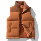 Men's Casual Stylish Warm Quilted Puffer Winter Layering Vest