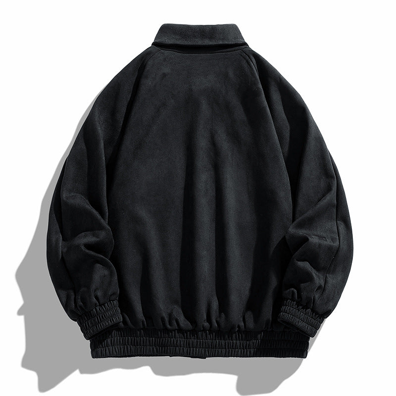 Black sweatshirt on a white background