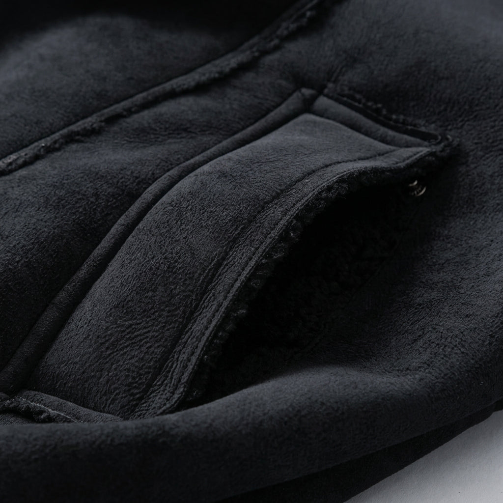 Close-up of dark gray fabric texture