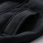 Close-up of dark gray fabric texture
