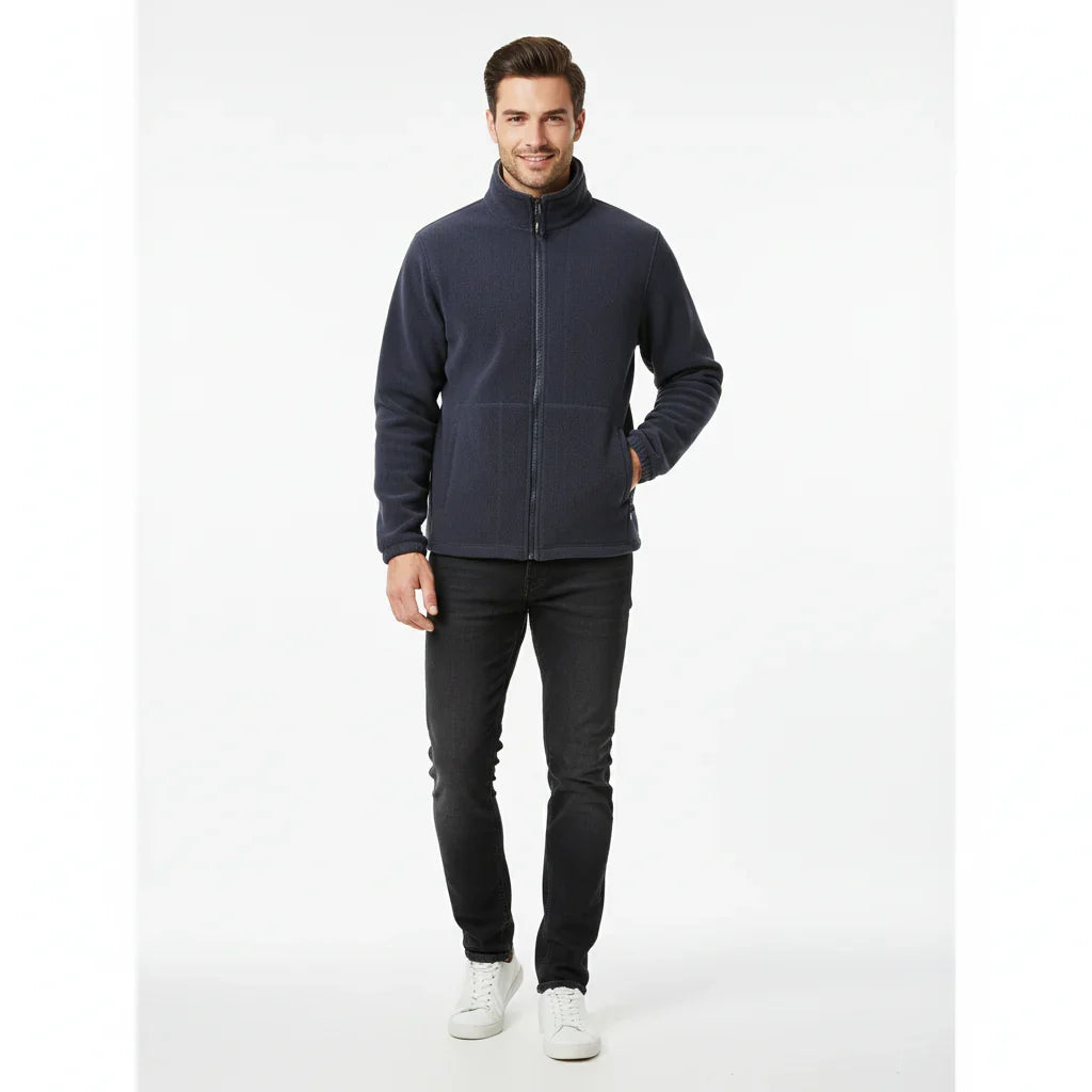 Men's Fleece Winter Jacket - Double Pocket Hiking & Ski Outerwear