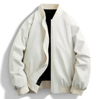 White bomber jacket on a white background