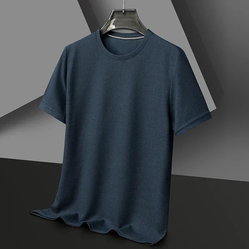 Men’s Waffle Knit Casual T-Shirt