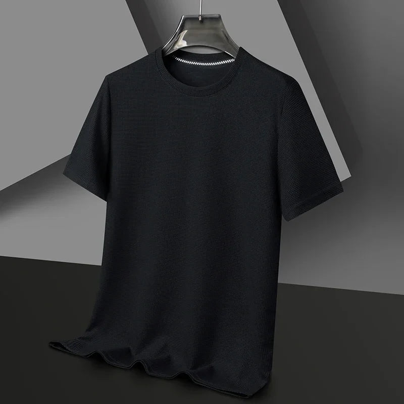 Men’s Waffle Knit Casual T-Shirt