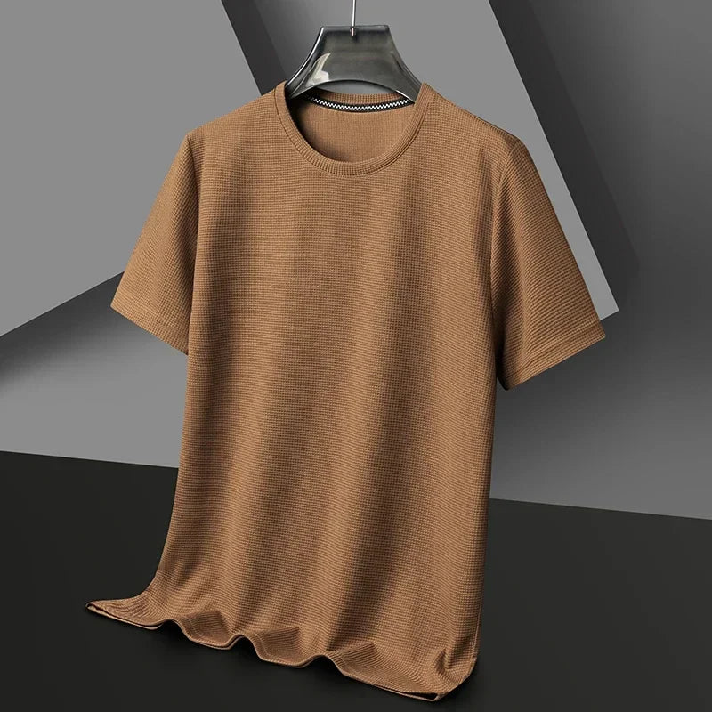 Men’s Waffle Knit Casual T-Shirt