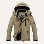 Men's Windproof Winter Hooded Jacket – Thermal Parka Coat