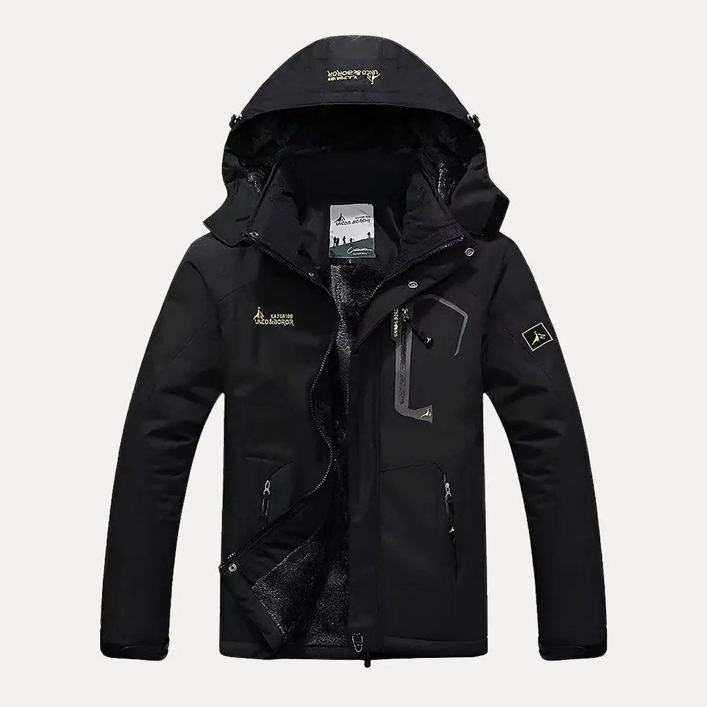 Men's Windproof Winter Hooded Jacket – Thermal Parka Coat