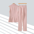 Women's Executive Vest Pantsuit Set | Stylish 2-Piece Suit