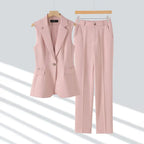 Women's Executive Vest Pantsuit Set | Stylish 2-Piece Suit