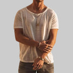 Noah Men's Short Sleeve Round Neck Casual T-Shirt - Polyester Everyday Tee