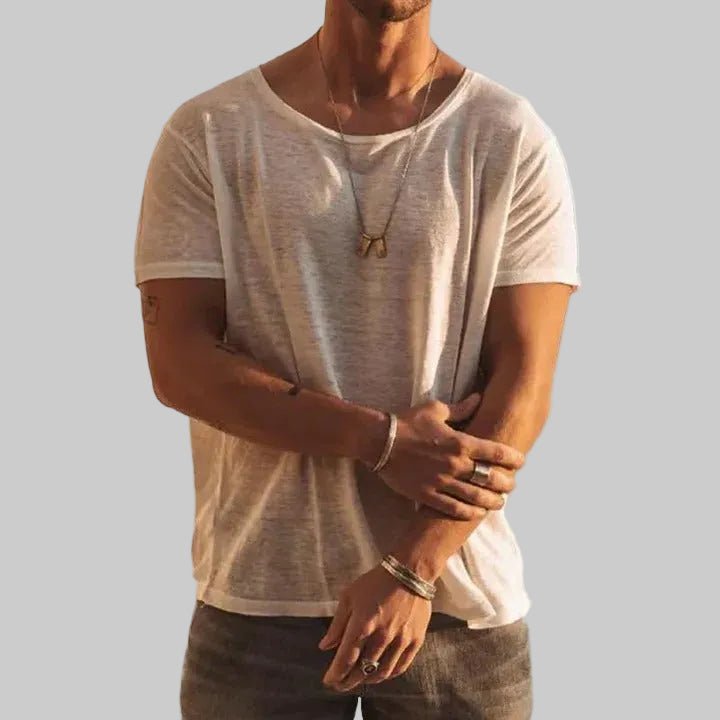 Noah Men's Short Sleeve Round Neck Casual T-Shirt - Polyester Everyday Tee