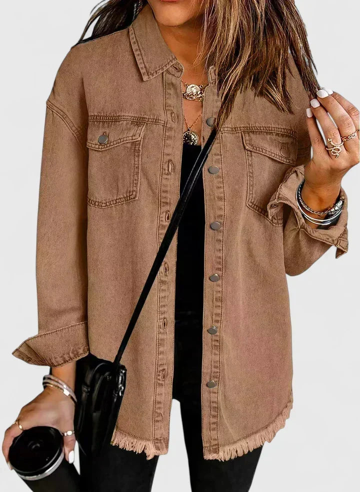 Women's Novalyssa Denim Jacket | Relaxed Fit Outerwear