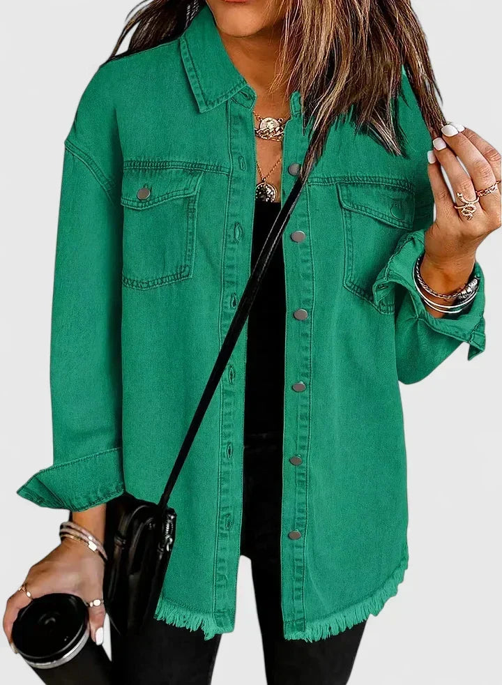 Women's Novalyssa Denim Jacket | Relaxed Fit Outerwear