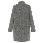 Women's Olive Long Wool Overcoat | Warm & Elegant Outerwear