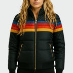 Women's Olivia Waterproof Puffer Jacket | Warm Color-Block Coat