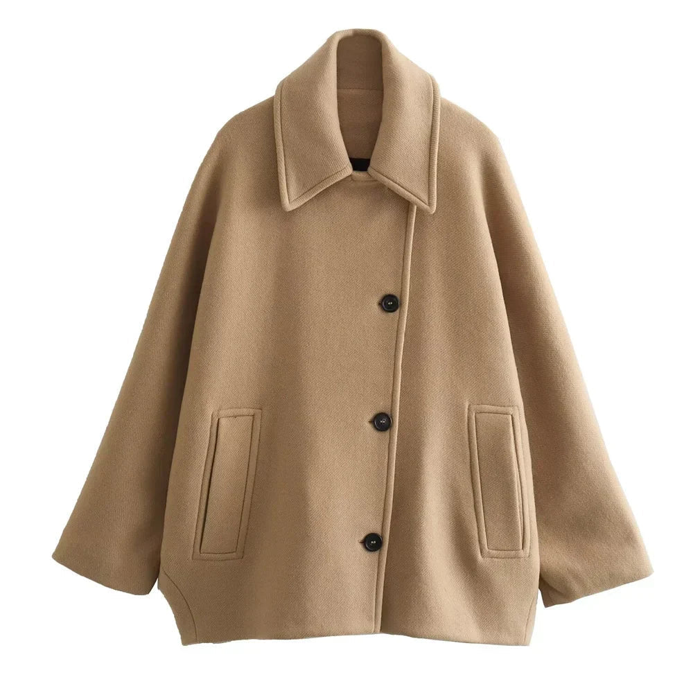 Women's Oversized Collared Coat | Winter Collection