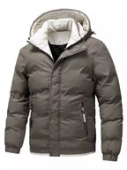 Men's Hooded Puffer Jacket | Plus-Size Warm Outerwear