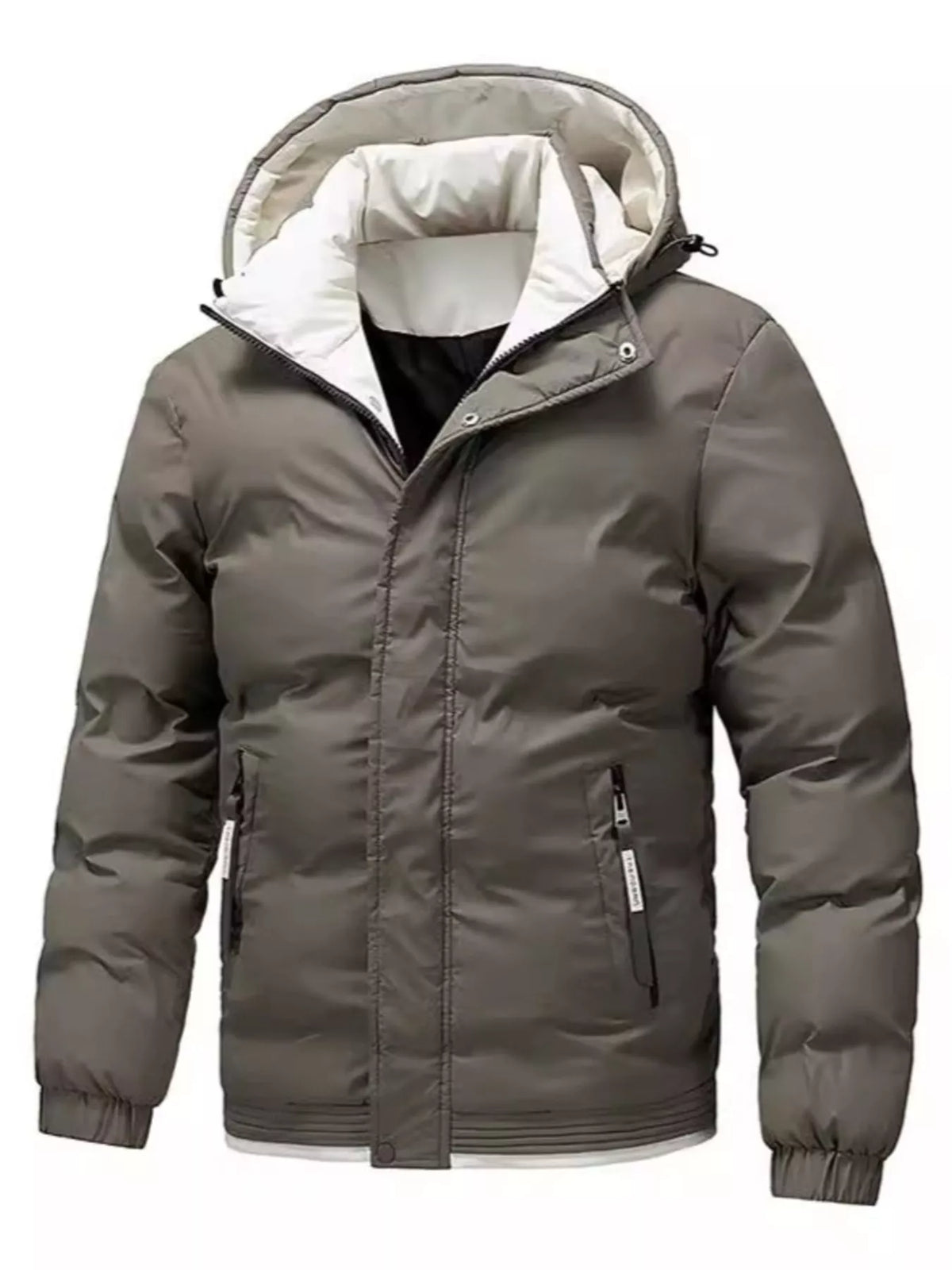Men's Hooded Puffer Jacket | Plus-Size Warm Outerwear