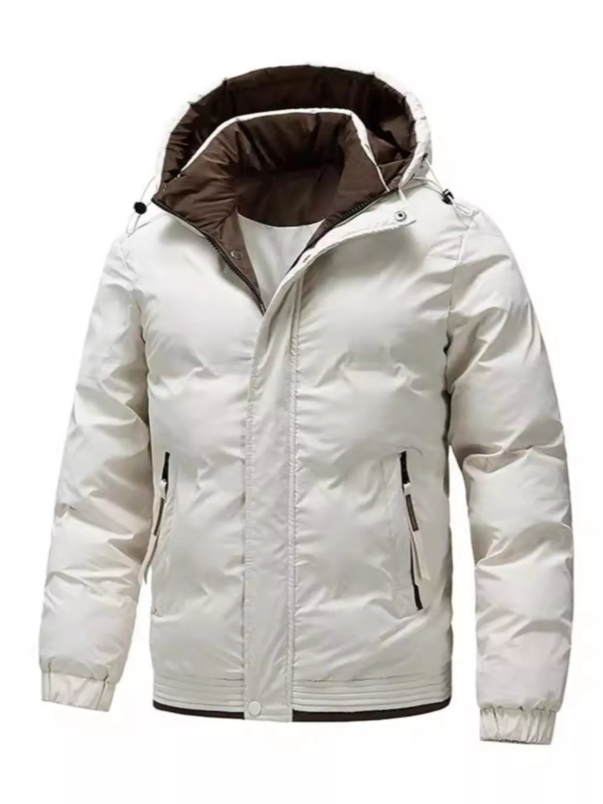 Men's Hooded Puffer Jacket | Plus-Size Warm Outerwear