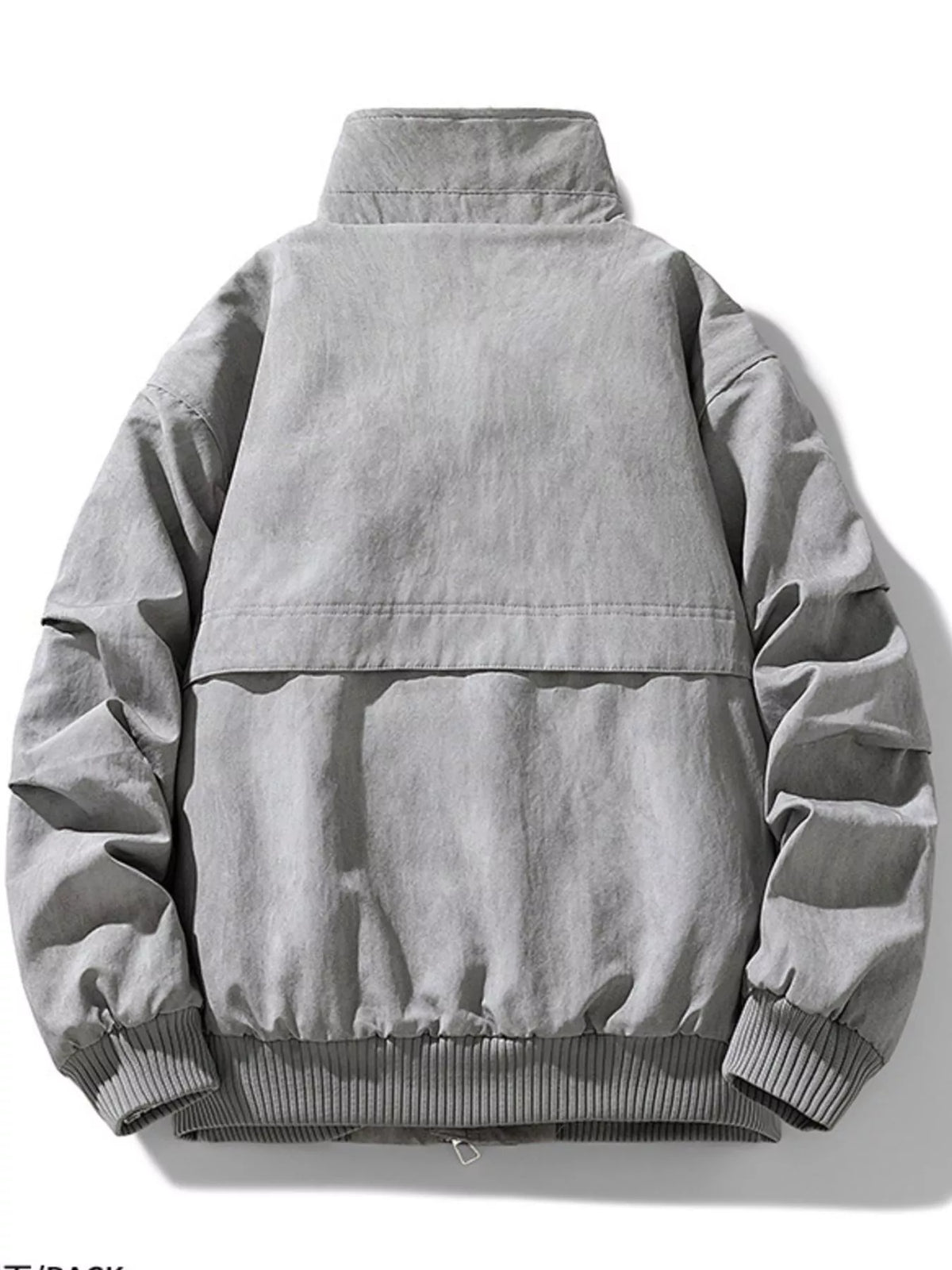 Gray jacket on a white background