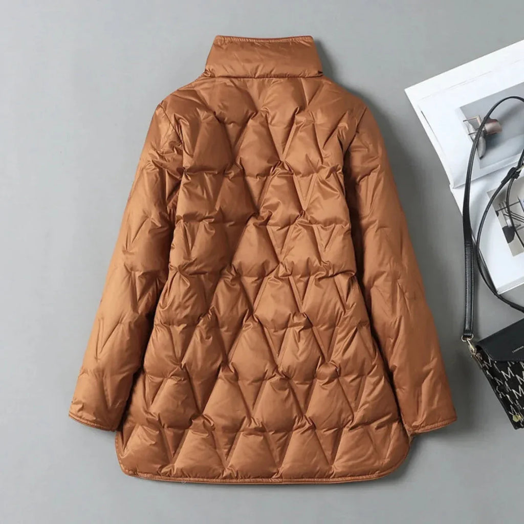 Women's Quilted Down Jacket | Warm Winter Outerwear