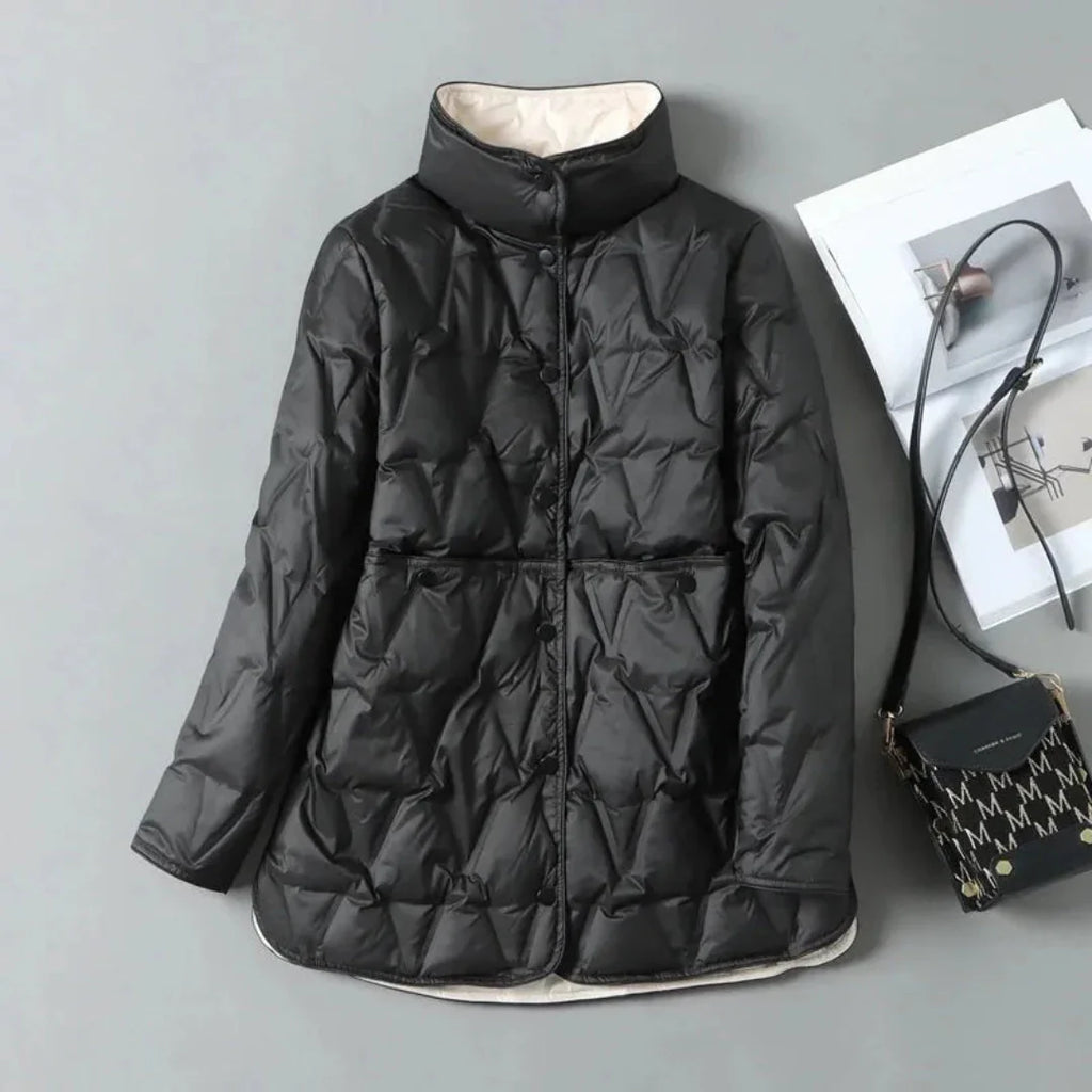 Women's Quilted Down Jacket | Warm Winter Outerwear